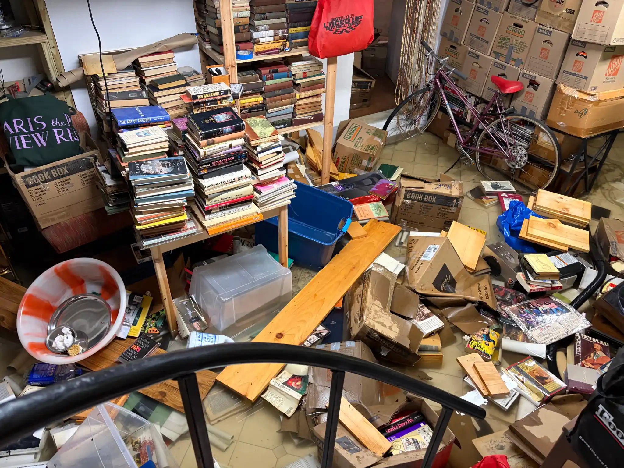 mess caused by flooding