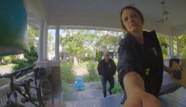 Another New York resident says he was warned by officers after criticizing ICE