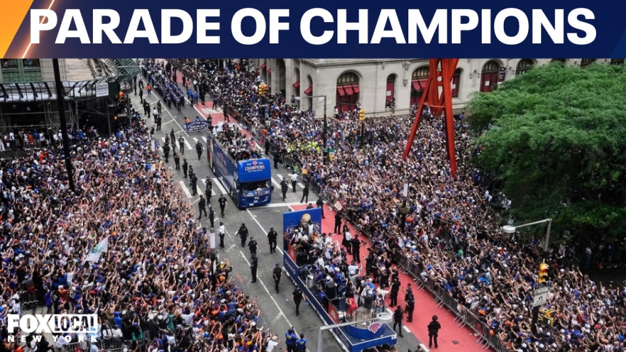 WATCH: Knicks parade through Canyon of Heroes