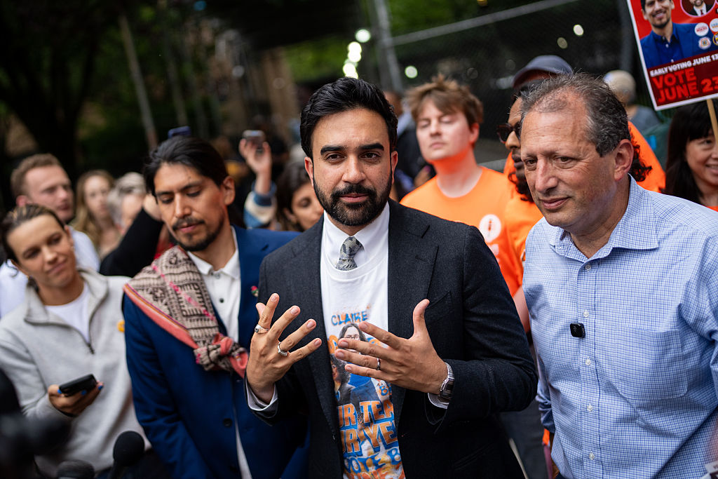 Illapa Sairitupac,  Zohran Mamdani,  and Brad Lander campaign in New York City.