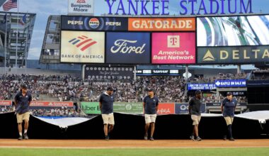 Braves vs Yankees Series Opener in Weather Delay