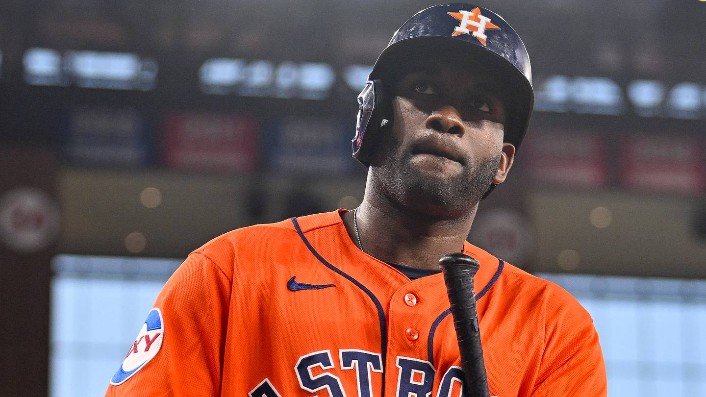 Houston Astros designated hitter Yordan Alvarez
