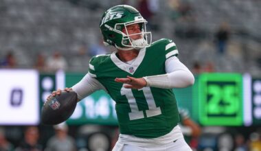 New York Jets quarterback Bailey Zappe