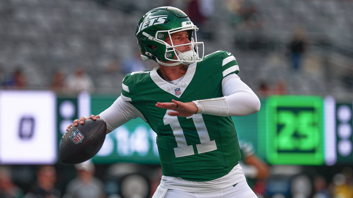 New York Jets quarterback Bailey Zappe