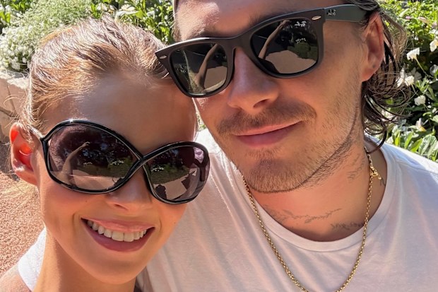 Nicola and Brooklyn Peltz Beckham holidaying in south of France