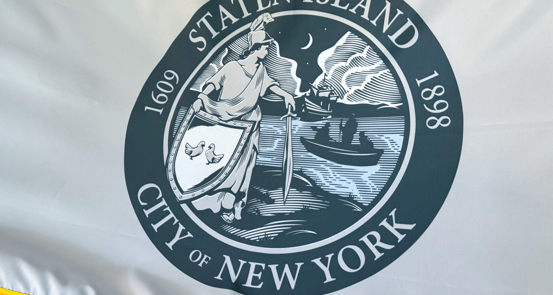 Maiden, Sword, Ship: Staten Island’s Borough Flag Is Now City-Certified