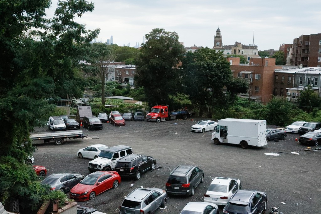 An Elmhurst, Queens parking lot sits atop an African American burial ground,
