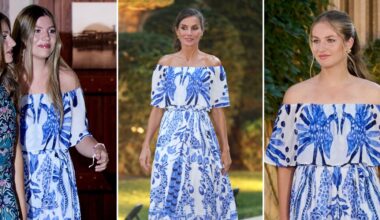Queen Letizia’s Daughter, Infanta Sofía, Borrows Her Summertime Dress