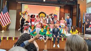 Borough President Donovan Richards Jr. hosted the Colombian Independence Day celebration.