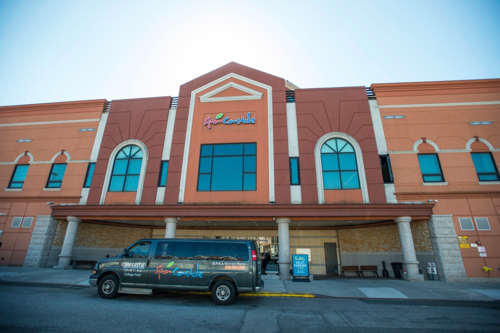 A picture of the outside of Spa Castle in Queens.