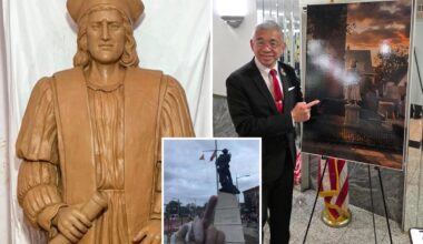 NYC to unveil new Columbus statue as group sidesteps Mamdani's middle finger