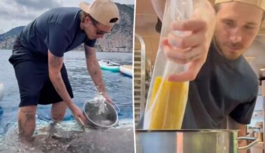 Aspiring chef Brooklyn Beckham horrifies fans by cooking pasta with seawater