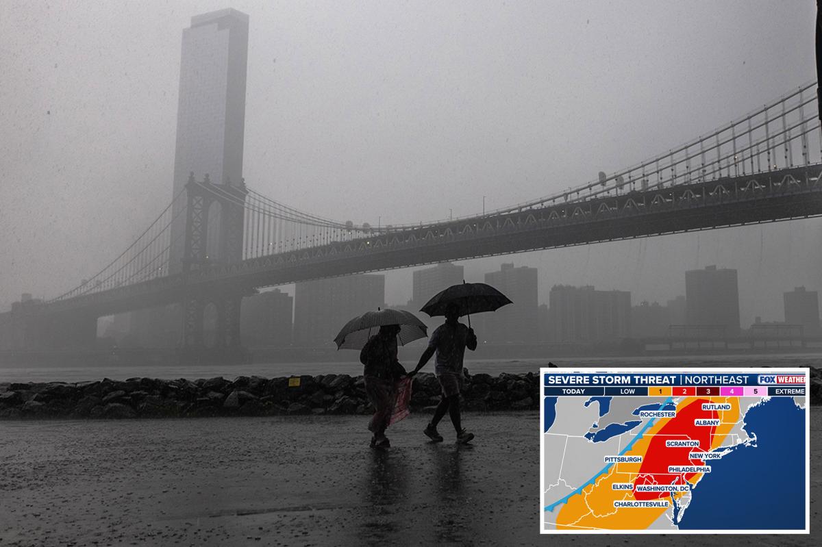 38 million at risk of possible tornadoes, flooding as severe storms target major Northeast cities