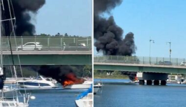 Boat explosion off City Island that injured 3 captured on camera