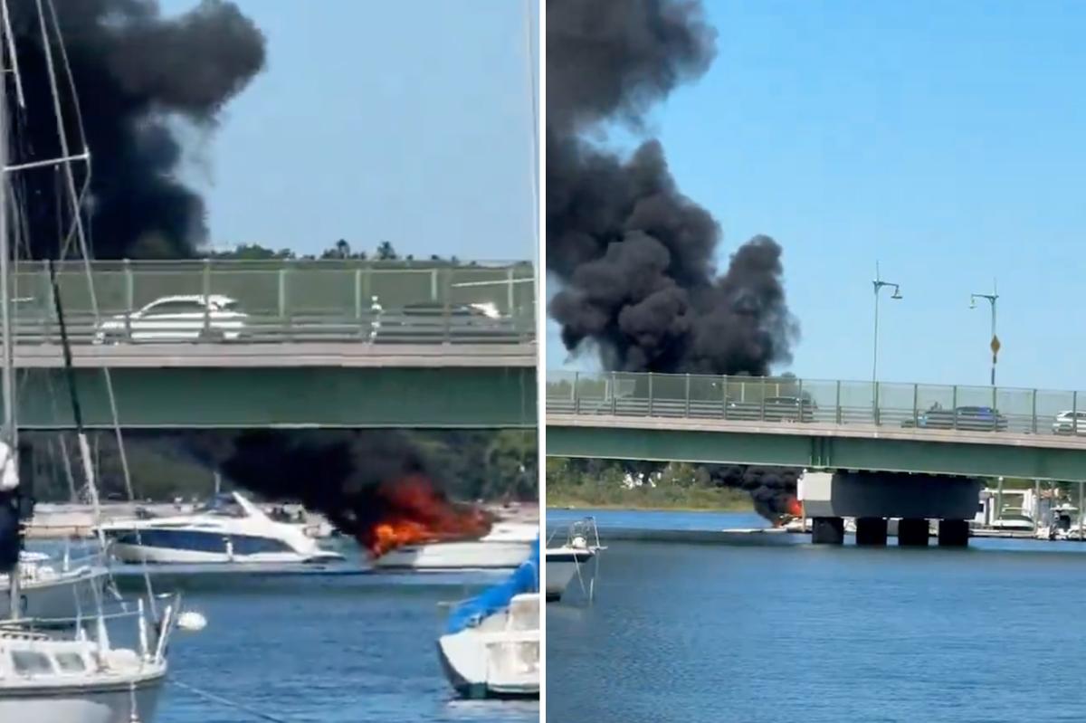 Boat explosion off City Island that injured 3 captured on camera