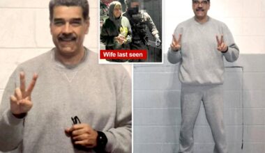 Slimmed-down Nicolas Maduro flashes smile, peace sign in new jail pics
