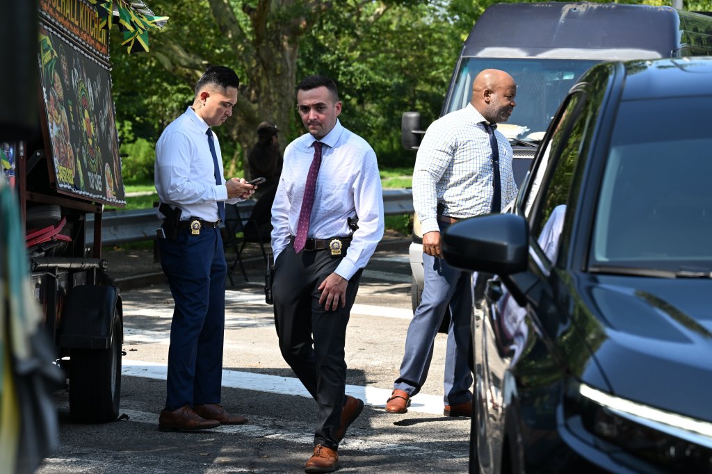 detectives at crime scene