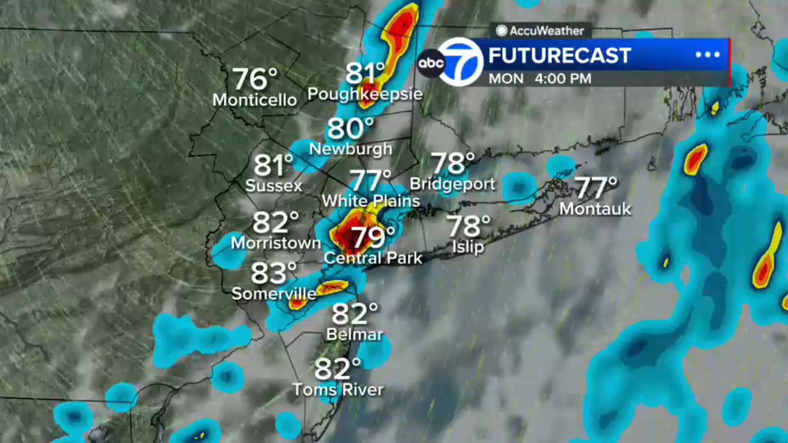 Heavy rain threatens NYC, Tri-State area with more flooding on Monday