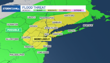 NYC weather forecast calls for more storms, flash flooding Monday – NBC New York