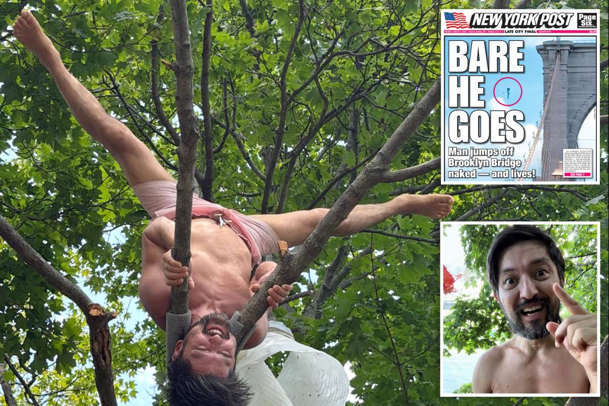 Naked nutjob who jump off Brooklyn Bridge plotted plunge on birthday: roommate