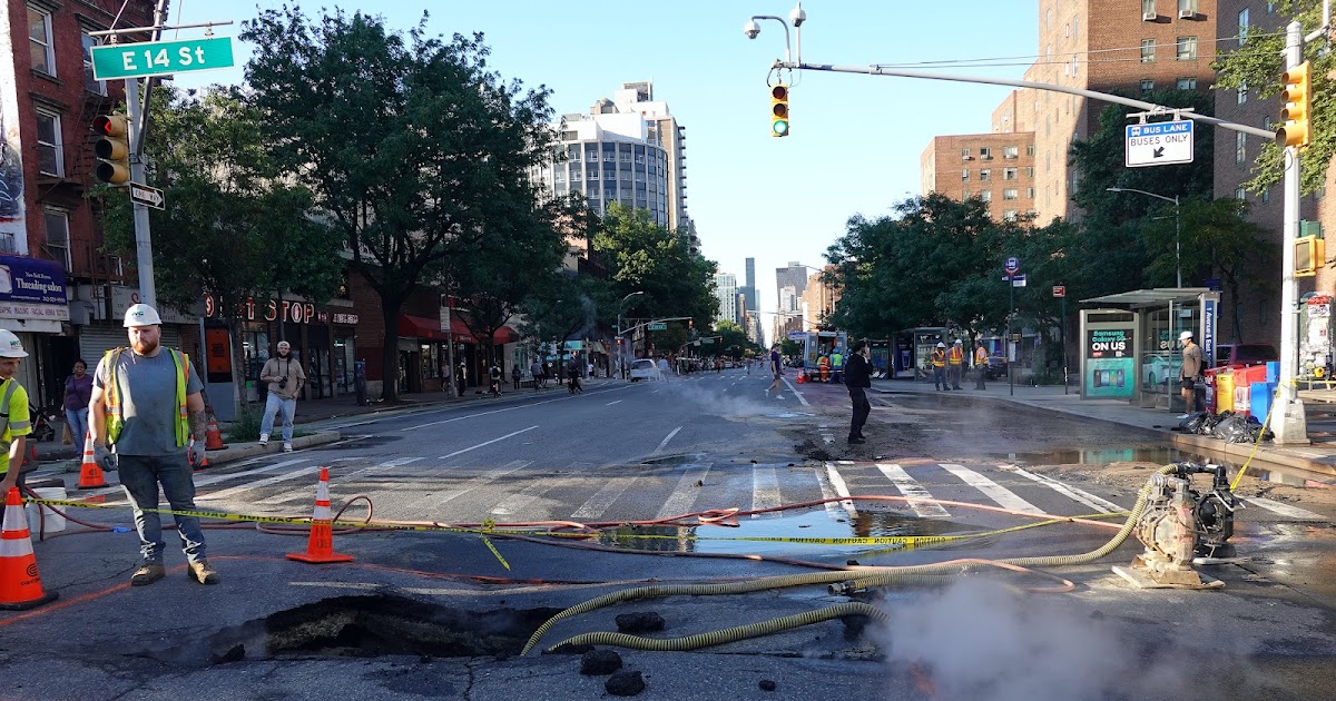 EV Grieve: Water main break floods section of 14th Street and 1st Avenue