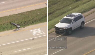Elwood, IL crash, today: Chopper 7 over accident involving motorcycle on at Route 53 and Manhattan Tuesday
