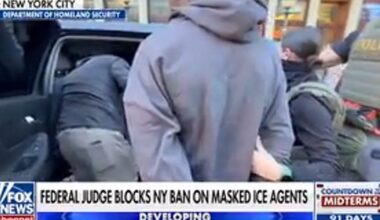 Federal judge blocks New York's mask ban on ICE agents