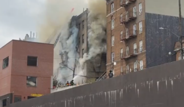1 dead, 15 injured in 5-alarm Bronx fire; blaze continues to rage