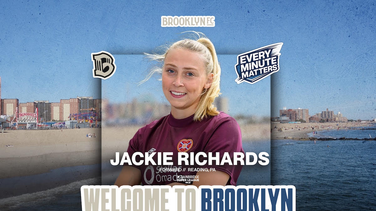 Brooklyn FC Signs Forward Jackie Richards from Hearts