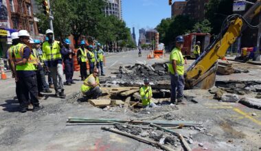 EV Grieve: Update: Repairs continue after water main break at 14th Street and 1st Avenue