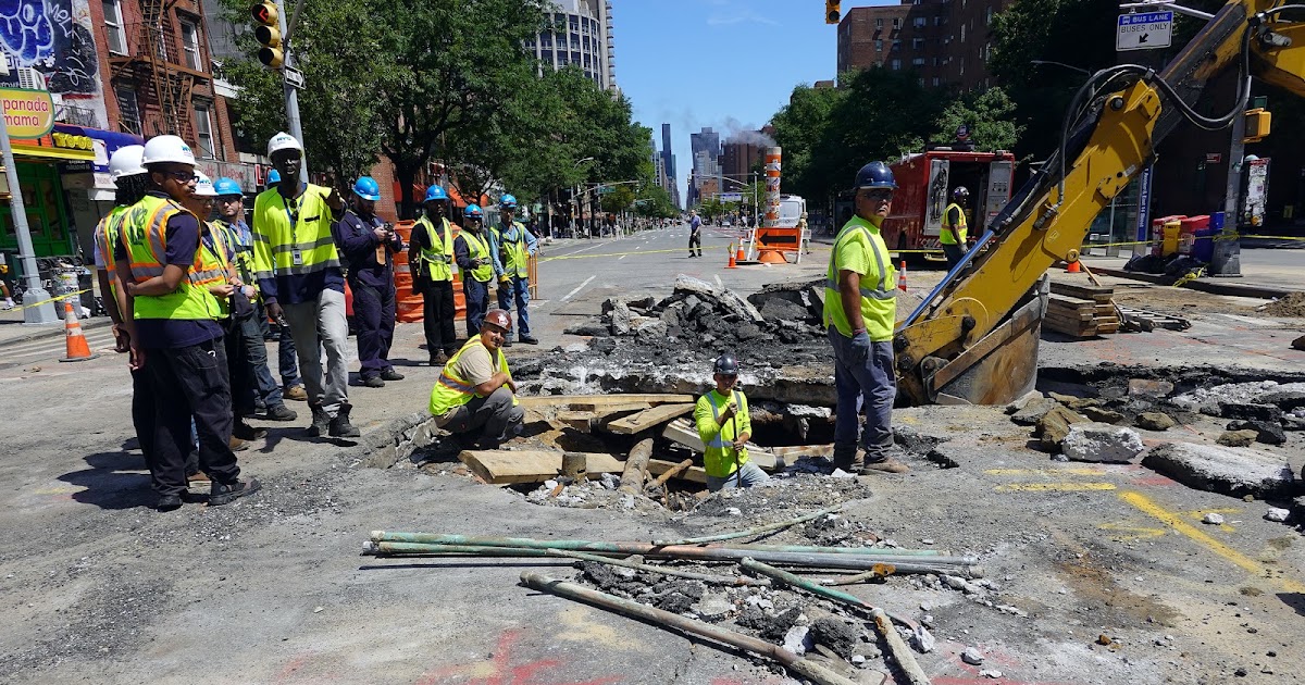 EV Grieve: Update: Repairs continue after water main break at 14th Street and 1st Avenue