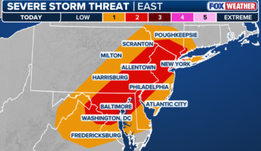 Severe thunderstorm watch in NYC area, flooding possible