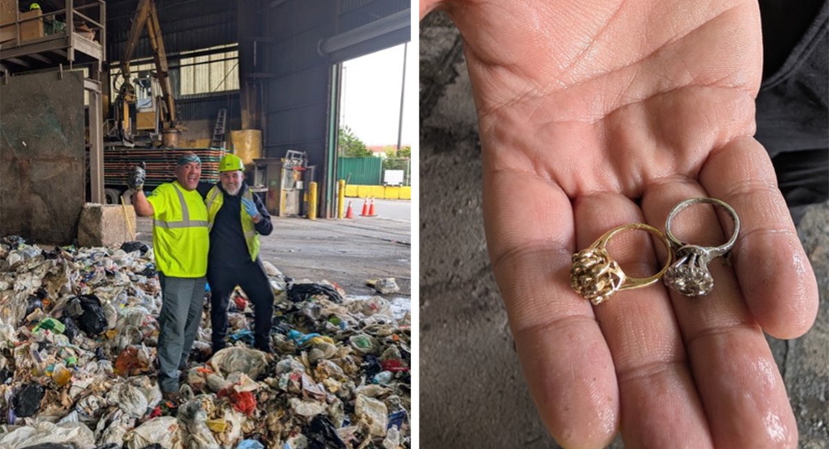 Brooklynites’ diamond ring rescued from dump with NYC sanitation department's help
