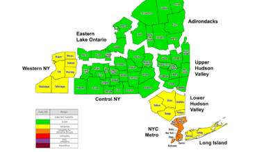 NYC under Level Orange air quality alert through Saturday night