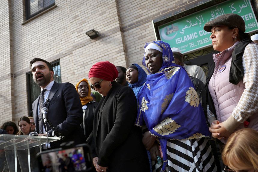 Mayor Zohran Mamdani, photographed during his election campaign, has spoken about his faith and how Muslims were impacted after September 11.