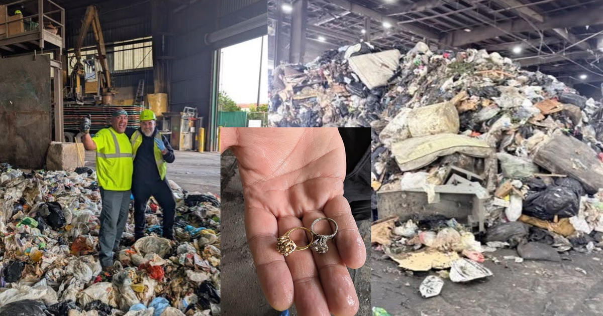 Priceless heirloom rings rescued from trash by NYC Department of Sanitation