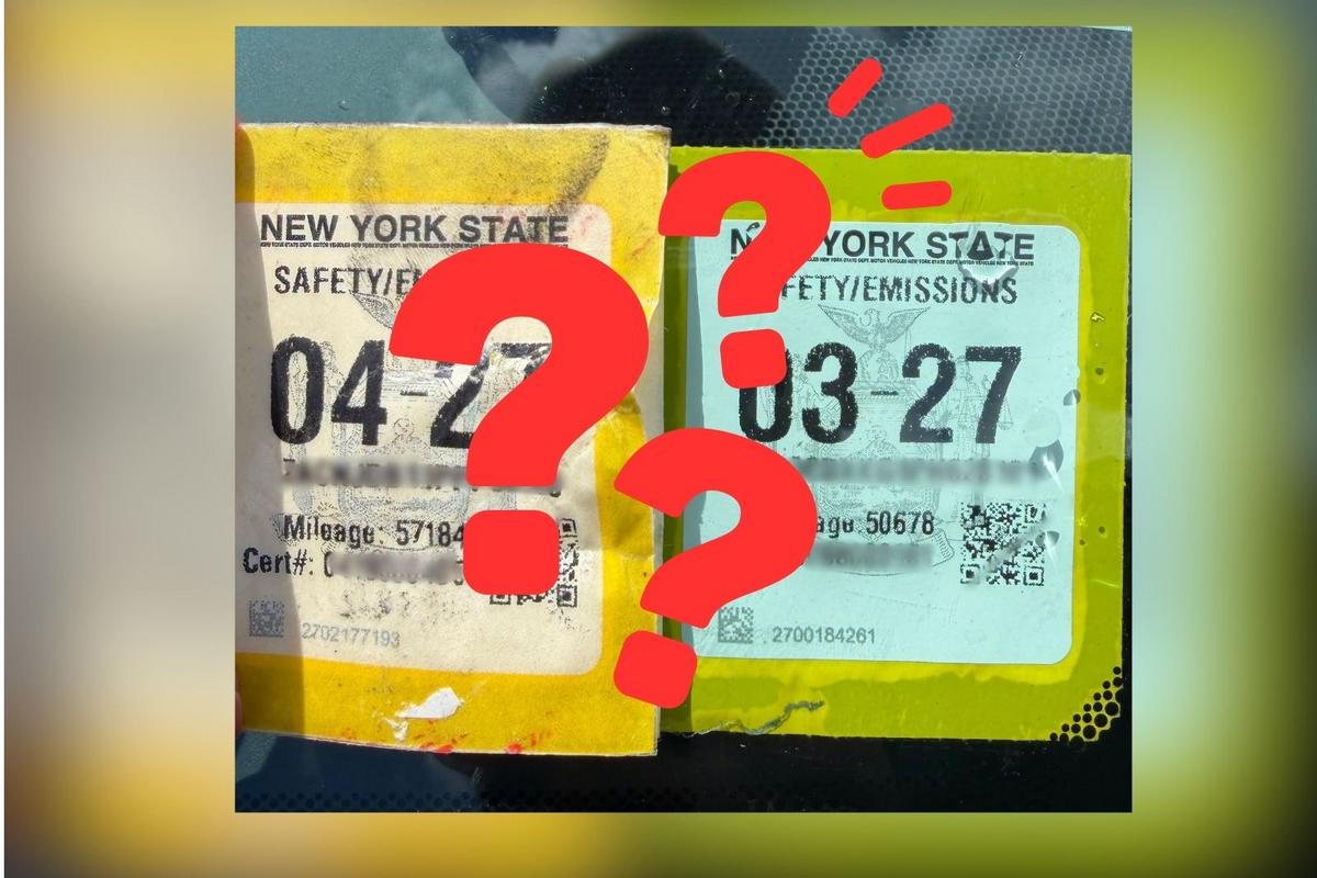 Fake Inspection Sticker Spotted in Upstate New York