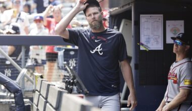 Braves ace Chris Sale tossed before first pitch in New York