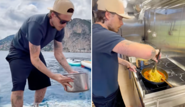 Brooklyn Beckham reposts bizarre seawater pasta video from a year ago — and gets roasted all over again
