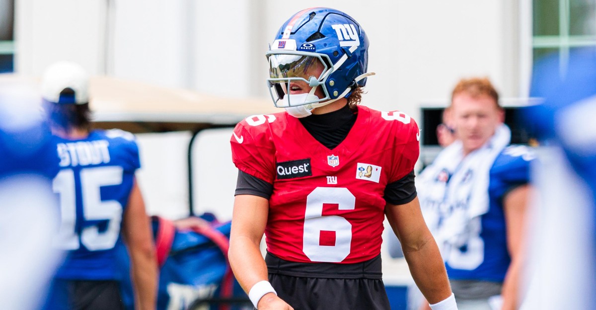 Giants training camp, 8/10, practice: Abdul Carter, Jaxson Dart injured