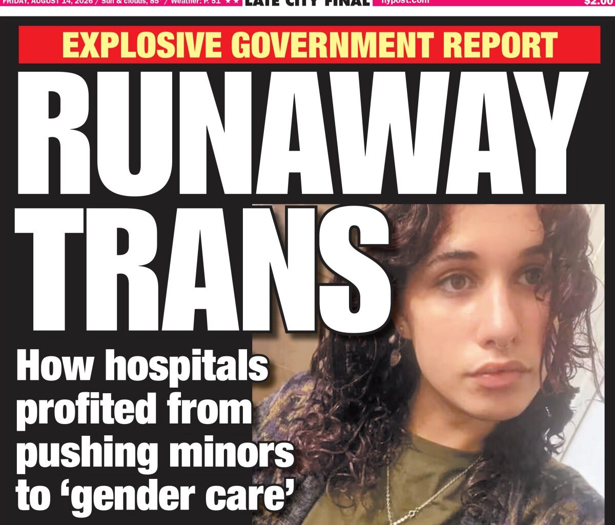 New York Post Cover for August 14, 2026