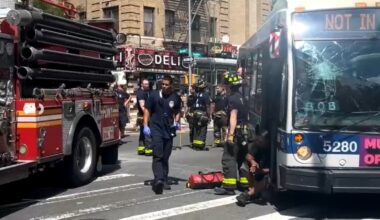 FDNY firefighters, civilians hurt after MTA bus and fire truck collide in Longwood, Bronx