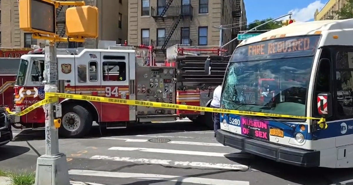 19 hospitalized following collision between FDNY truck and MTA bus