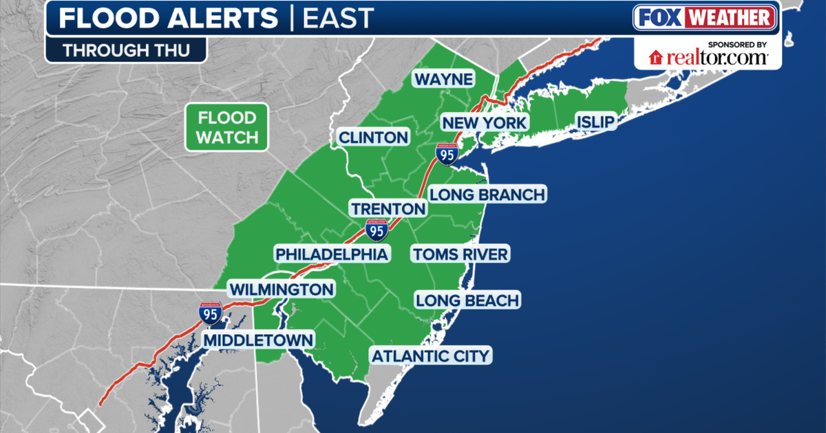 NYC Flood Watch: Heavy downpours to slam evening commute