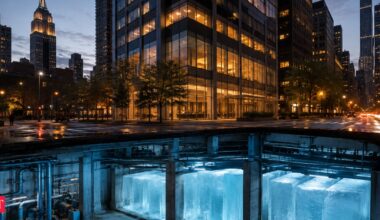 A Manhattan office building began freezing water at night; the stored ice now helps cool it during peak summer demand﻿
