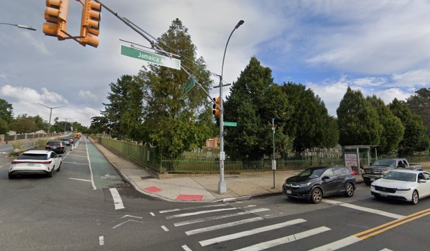 Medics rushed the woman from the scene near Cypress Hills St. just outside Cypress Hills Cemetery to Brookdale University Hospital but she could not be saved. (Google)