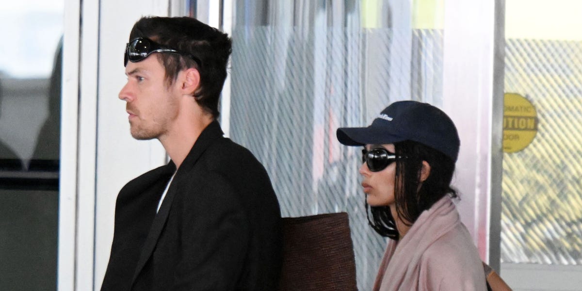 Harry Styles and Zoë Kravitz's Airport Style Is So Elevated