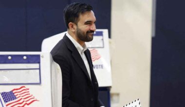 Democratic candidate for New York City mayor, Zohran Mamdani, votes in the New York City mayoral election at a polling site at the Frank Sinatra School of the Arts High School in Astoria, Queens borough of New York City, U.S., November 4, 2025. Photo: REUTERS/Kylie Cooper