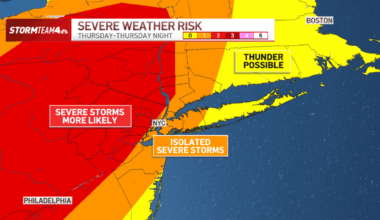 Storms bring threat of tornadoes, flooding and hail to tri-state – NBC New York