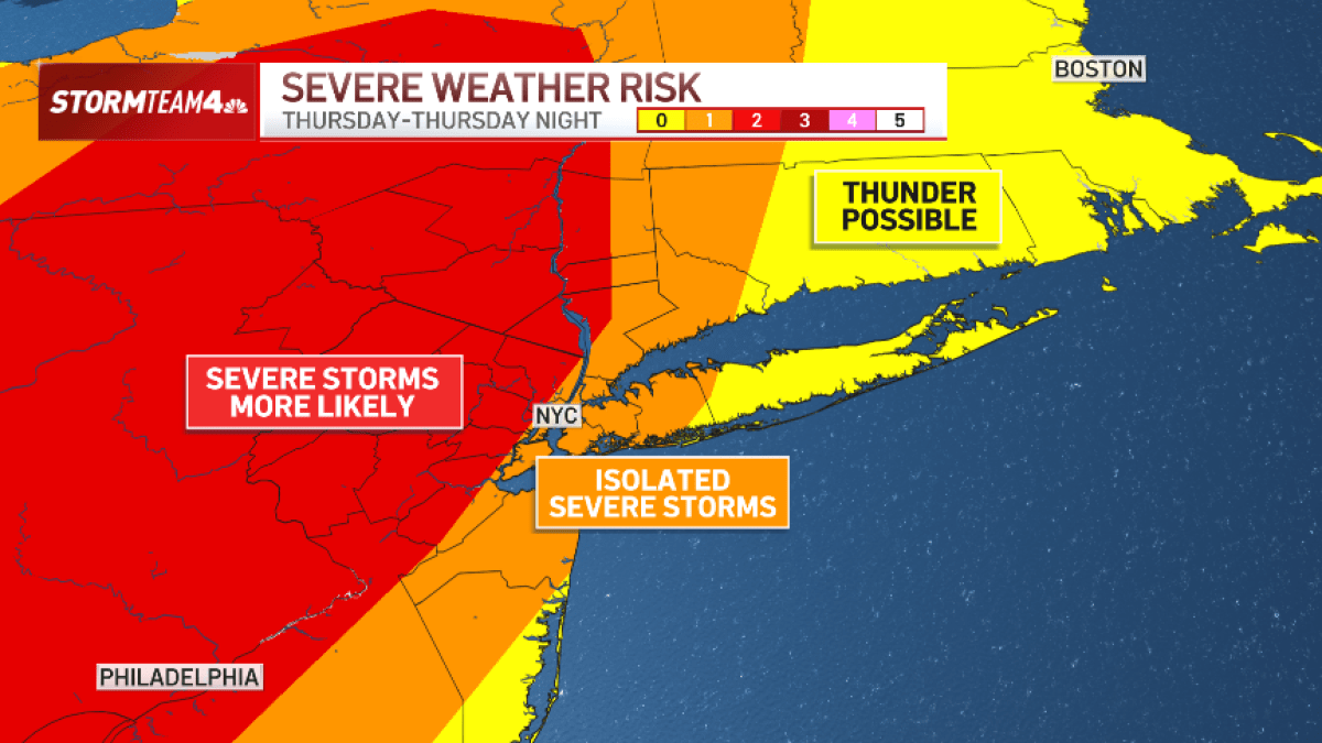 Storms bring threat of tornadoes, flooding and hail to tri-state – NBC New York